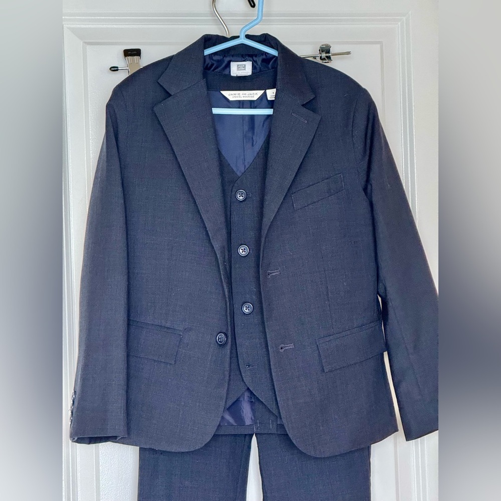 Janie and Jack Navy Blue Kids Matching Set